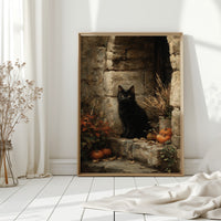 A Watchful Presence Amidst Autumn