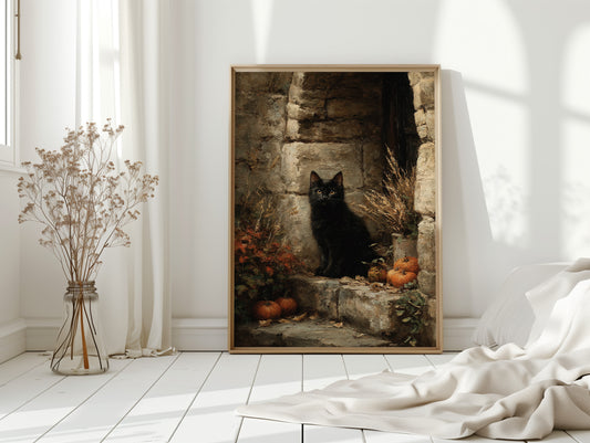 A Watchful Presence Amidst Autumn