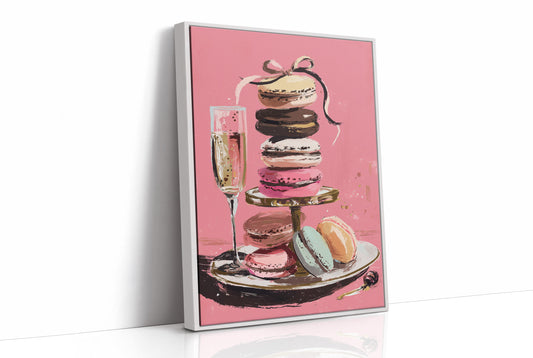 Champagne and Macarons: A Confectionary Tower