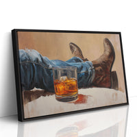 Evening Pause In Leather Boots