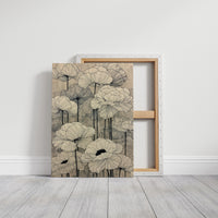 Faded Poppies on Parchment