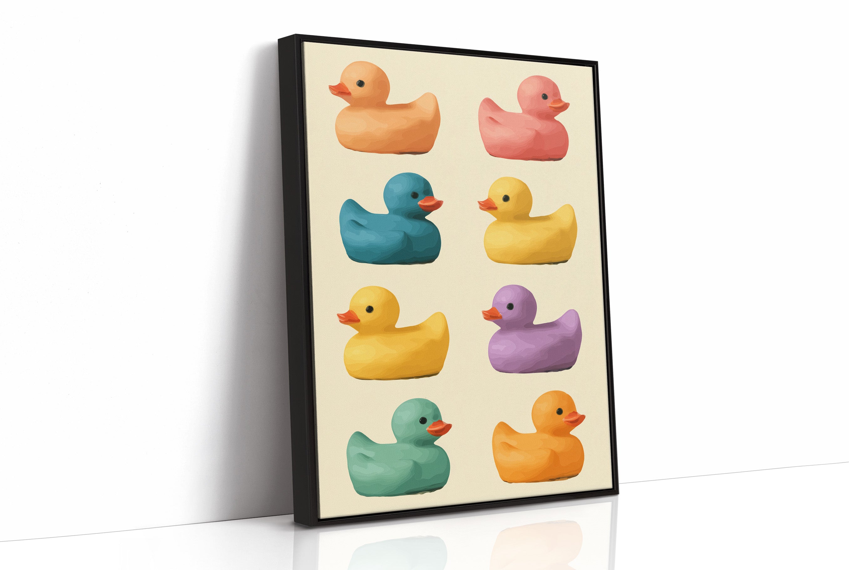 A Parade Of Painted Ducks