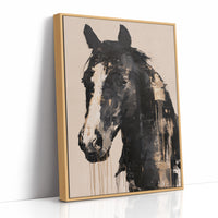 Ink Drip Horse Portrait