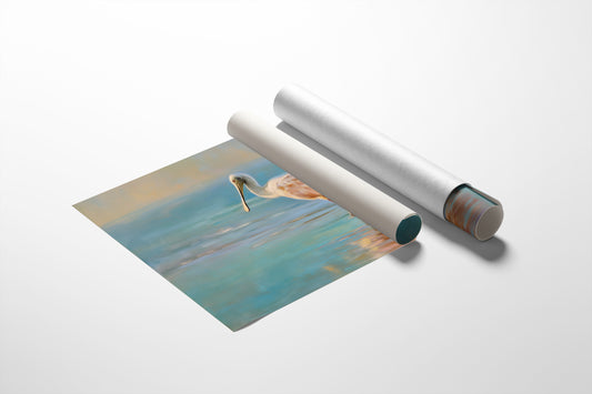 Spoonbill Wades Through Turquoise Stillness