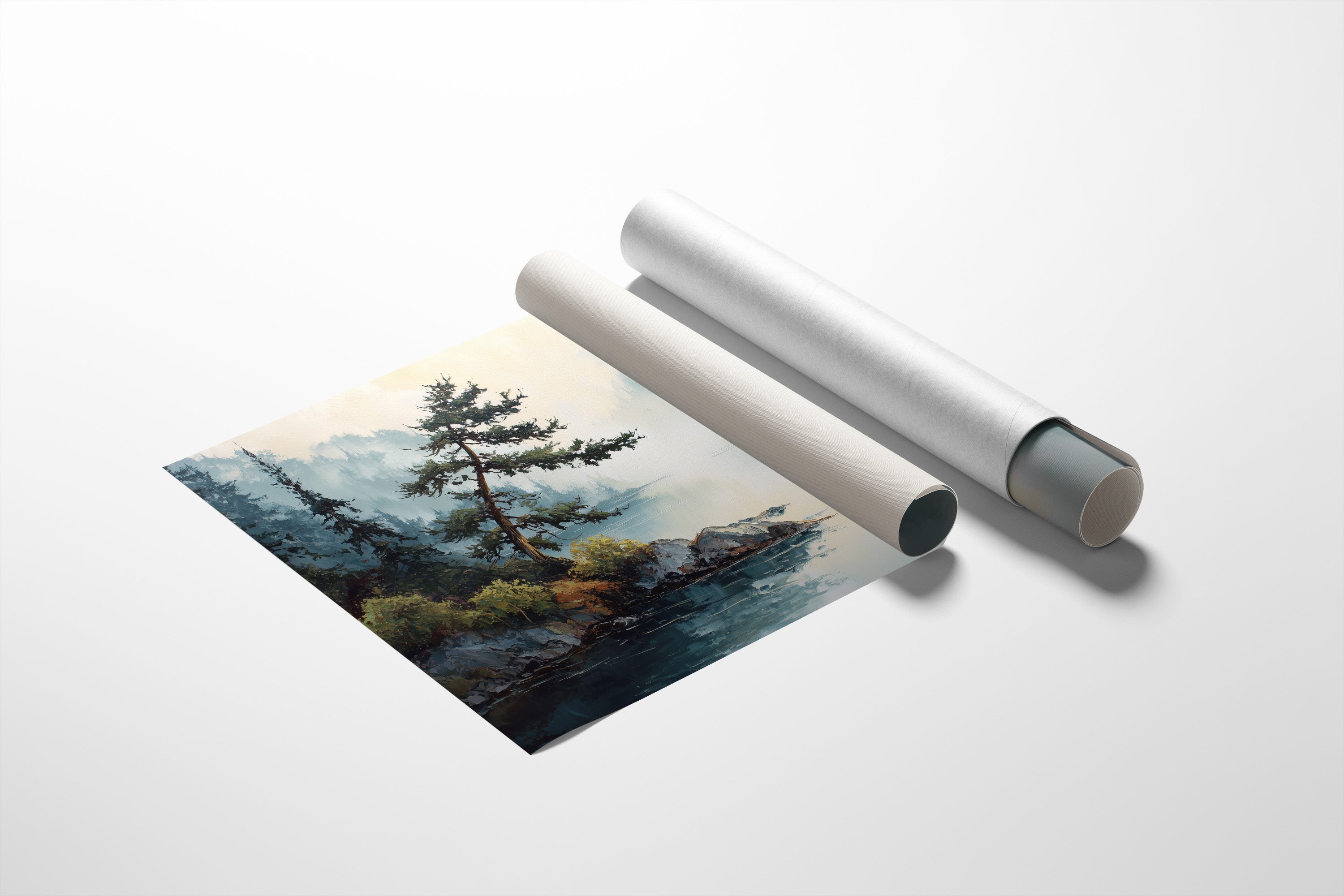 Lone Pine Guards Misty Waters