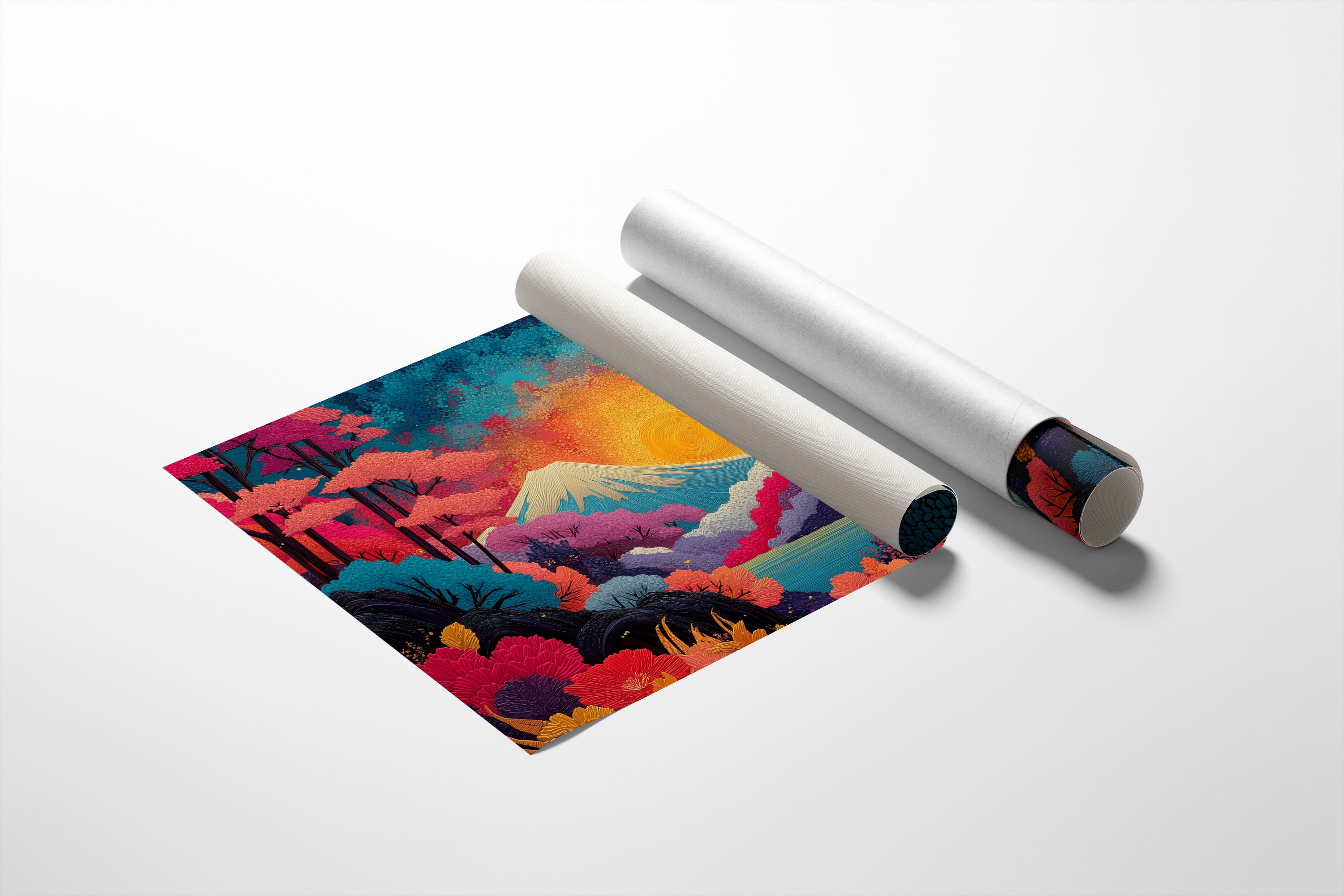 Sacred Mountain Blooms At Dawn