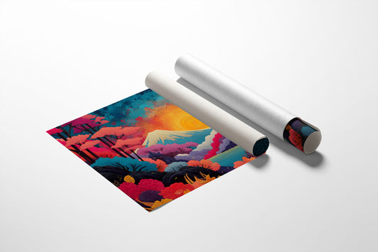 Sacred Mountain Blooms At Dawn