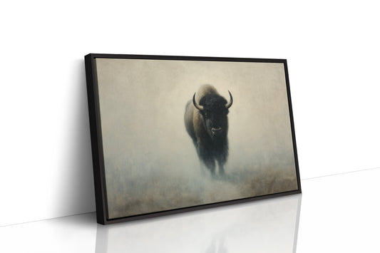 Ancient Power Through Morning Fog