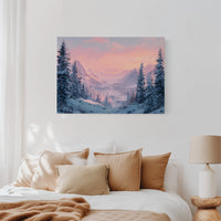 Snow Peaks Blush At Dawn