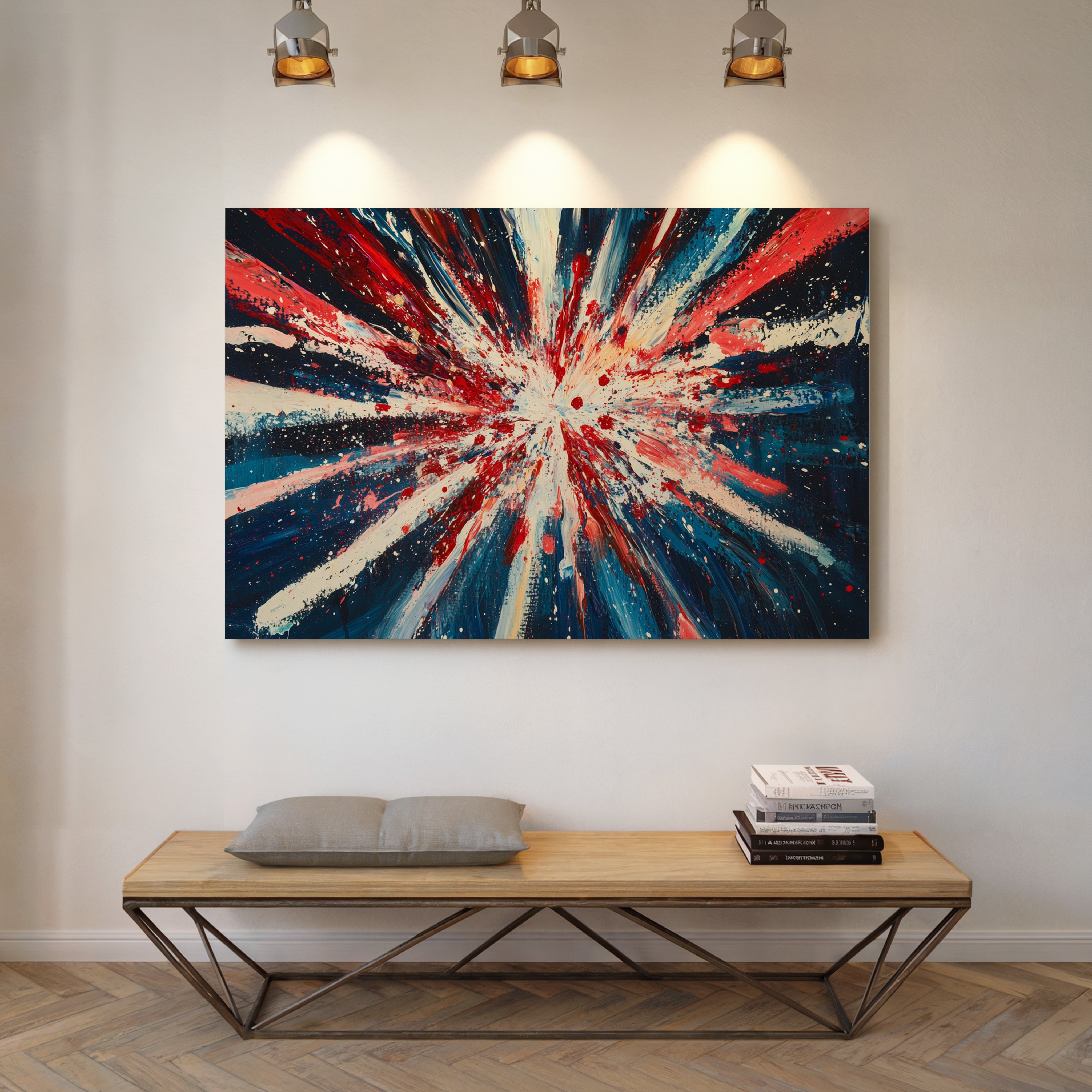 Stars Burst Into Patriotic Light