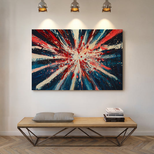 Stars Burst Into Patriotic Light