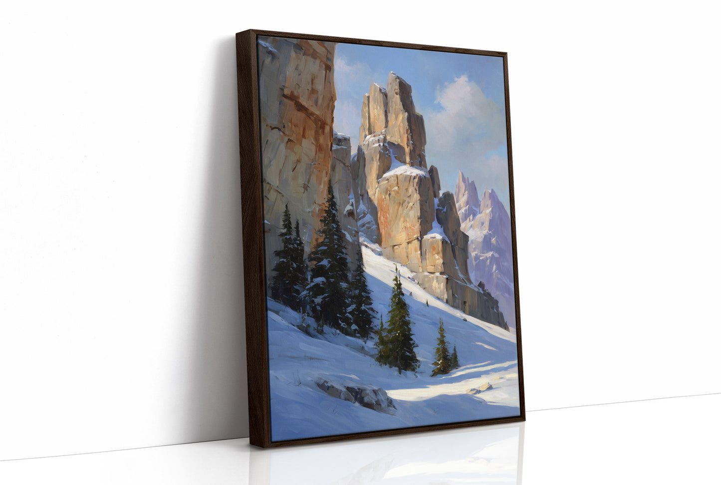Winter Towers Pierce Azure Skies