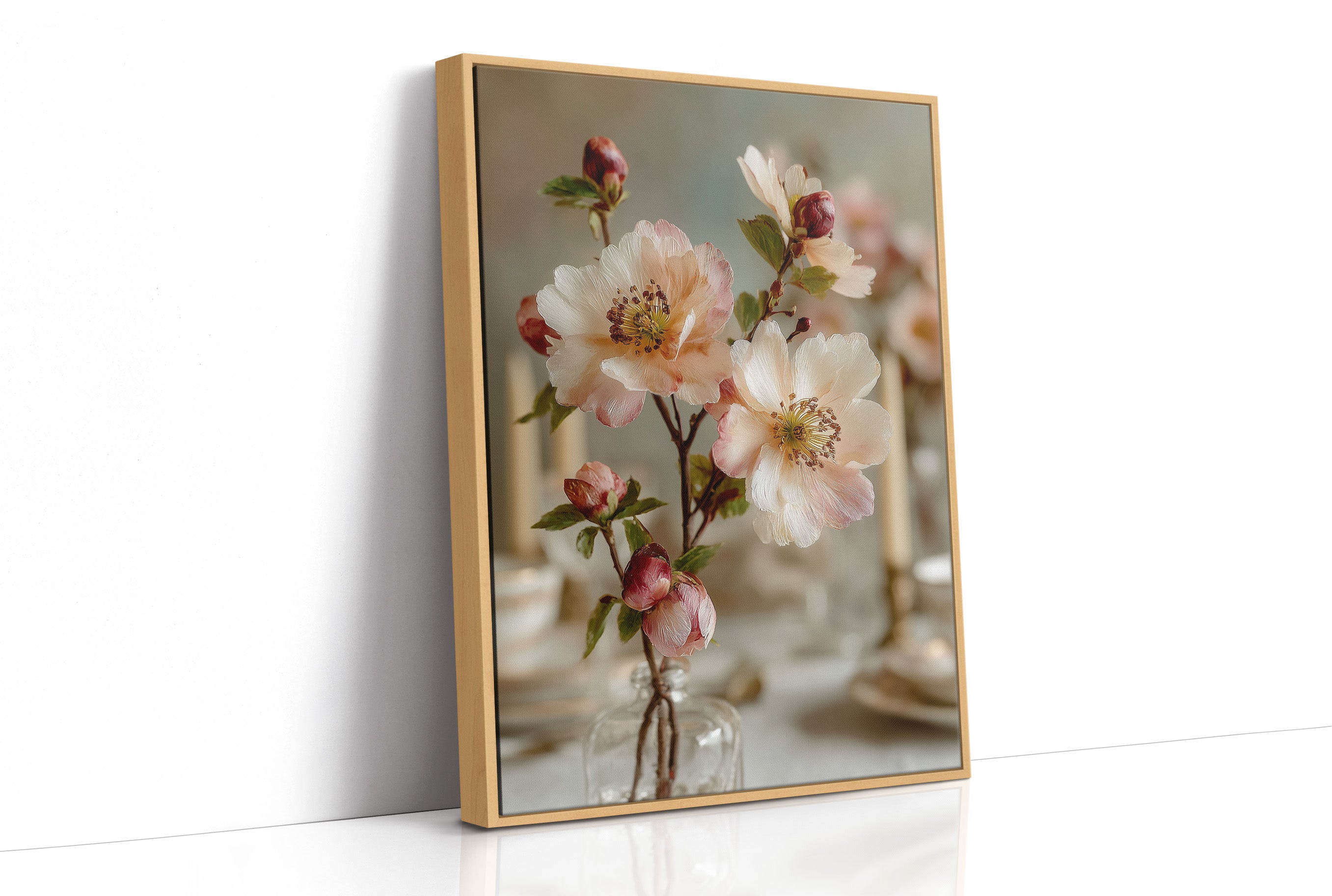 Wild Roses in Glass