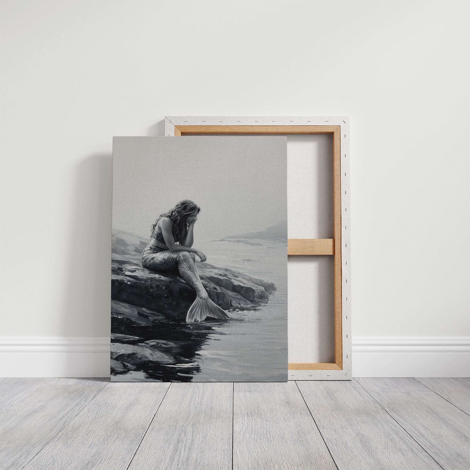 Monochrome Myths At Ocean's Edge