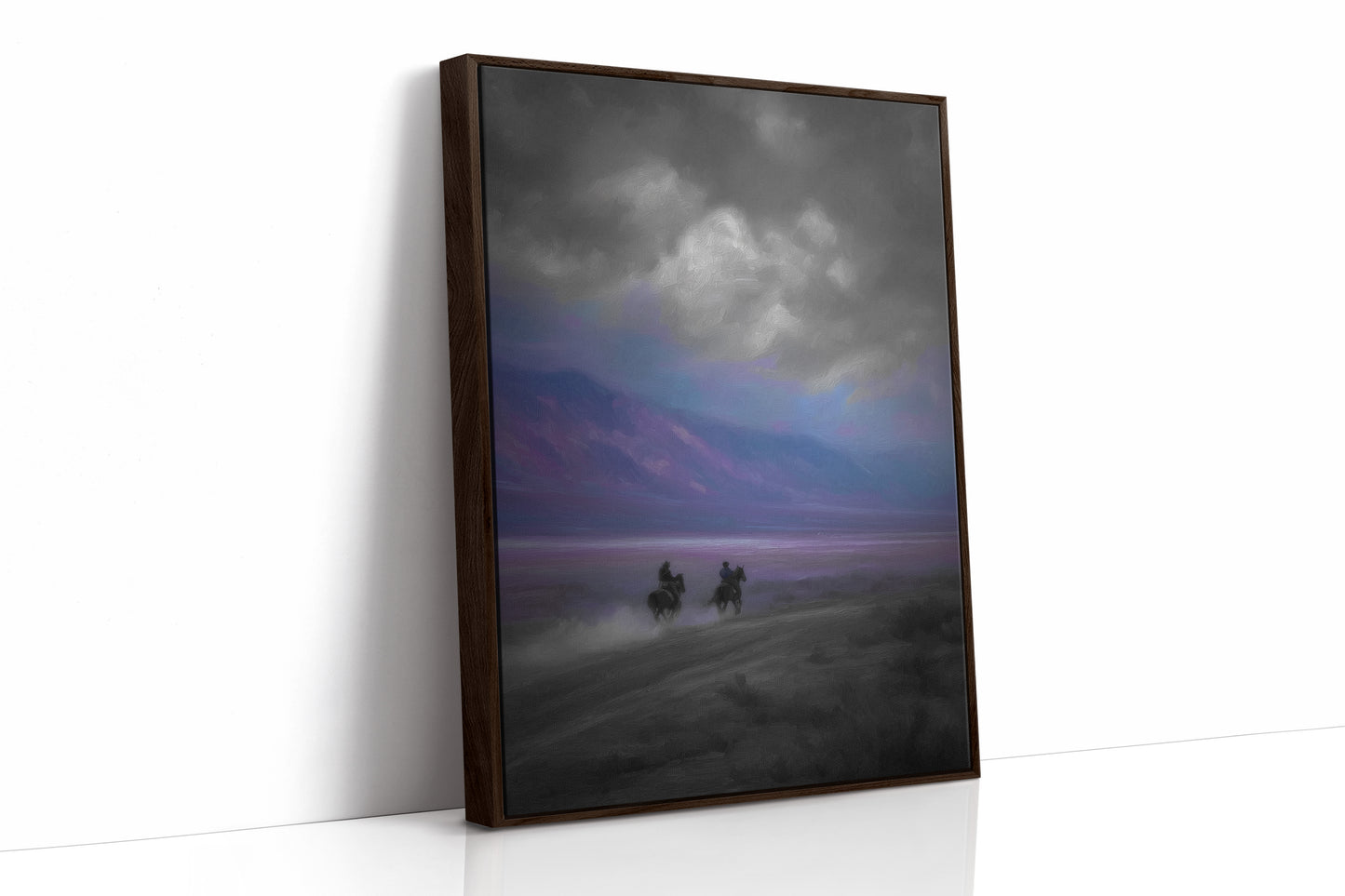 Twilight Riders Beneath Stormy Skies