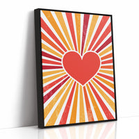 Radiant Heart's Retro Sunburst