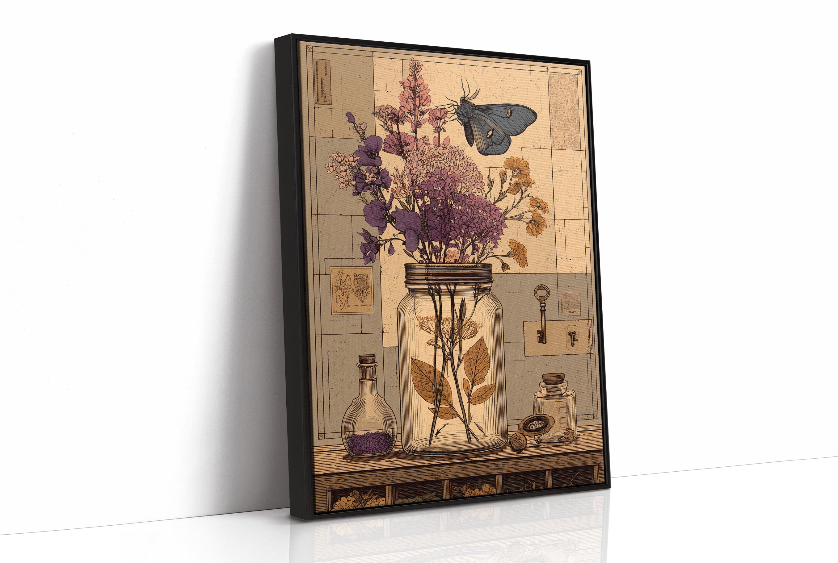Apothecary Jar, Dried Blooms