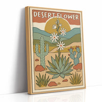 Desert Flower — Vintage Southwest Travel Poster