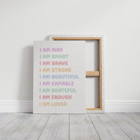 I Am Enough Affirmation Quote Print