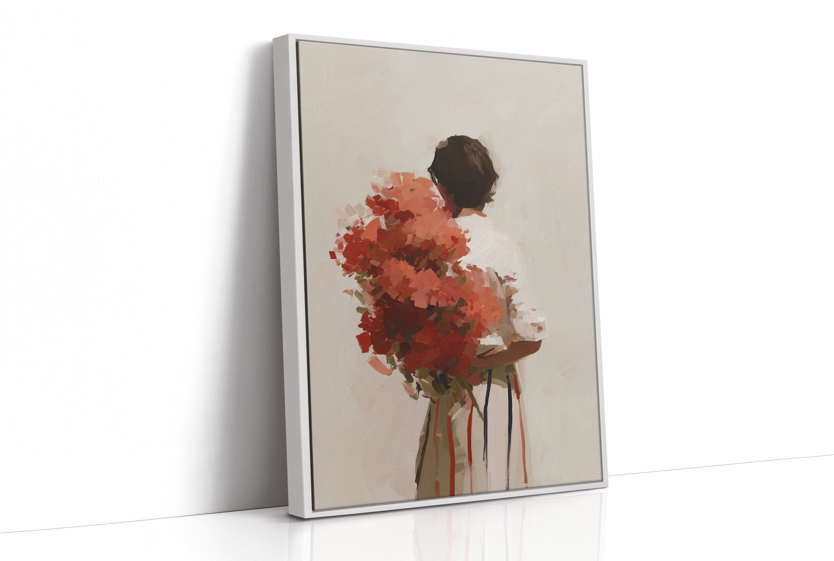 Vermilion Embrace: Bouquet of Memories