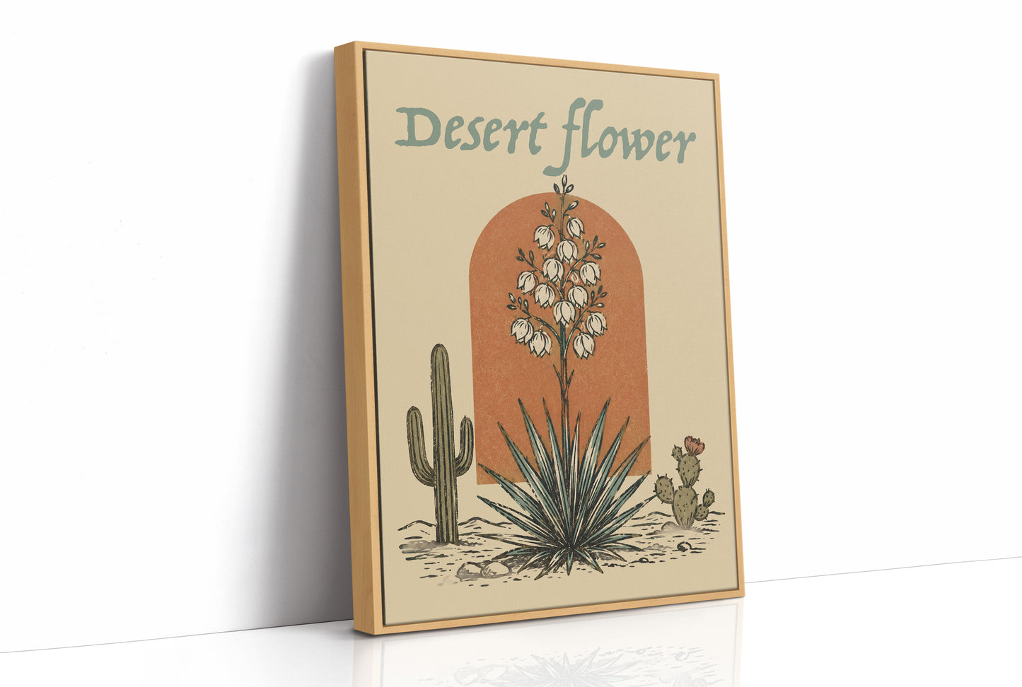 Desert Flower — Arched Yucca Botanical Print