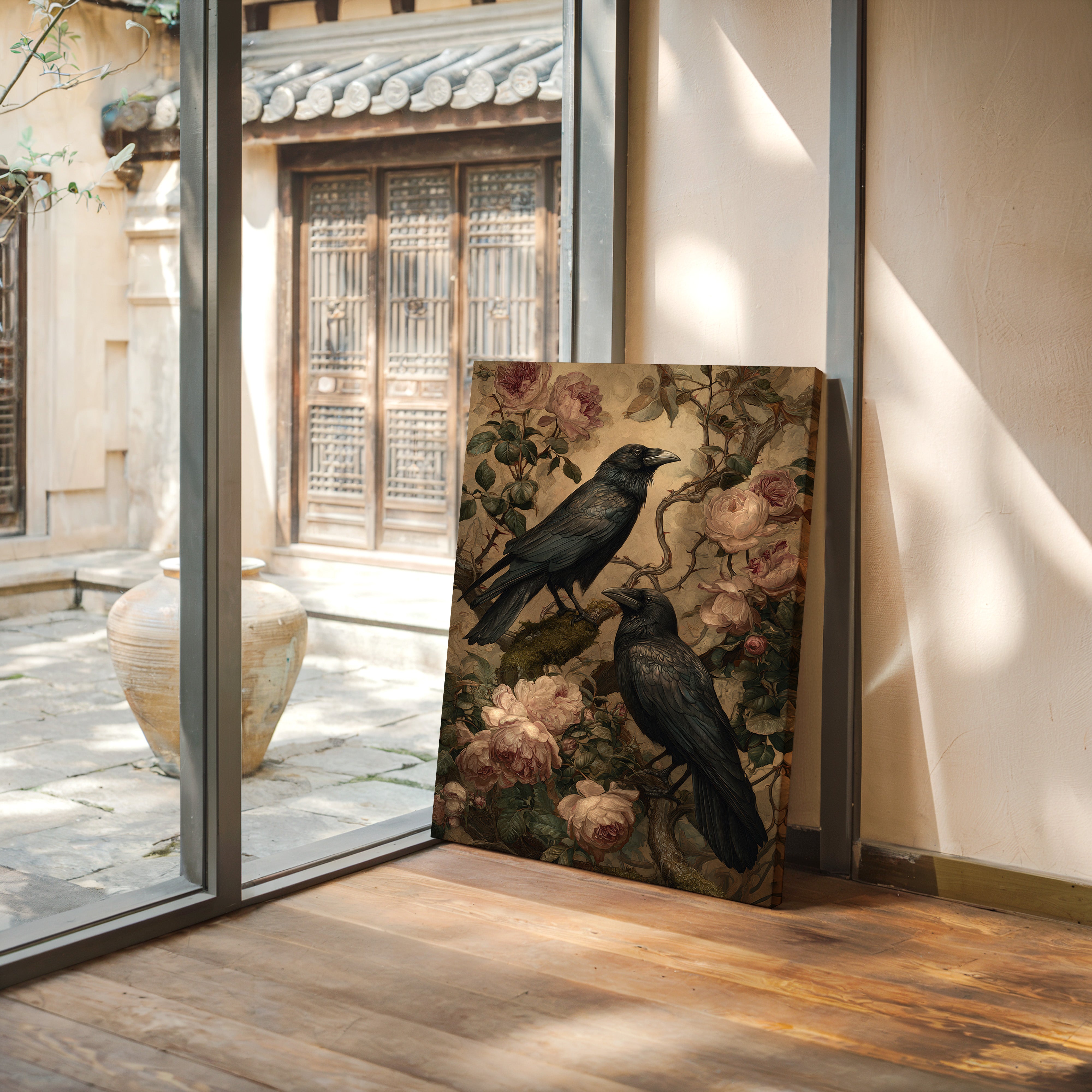 In Bloom With Midnight Feathers