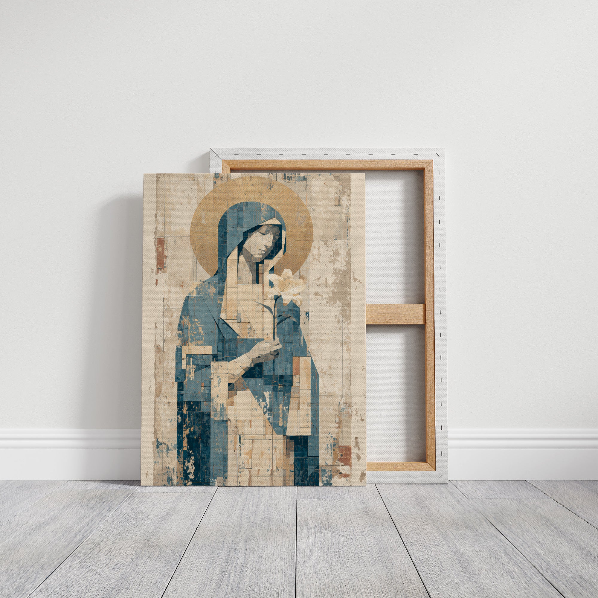 Seated Icon with Lily