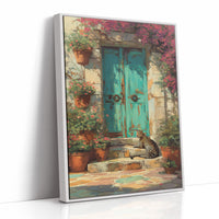 Unexpected Guest at the Turquoise Door