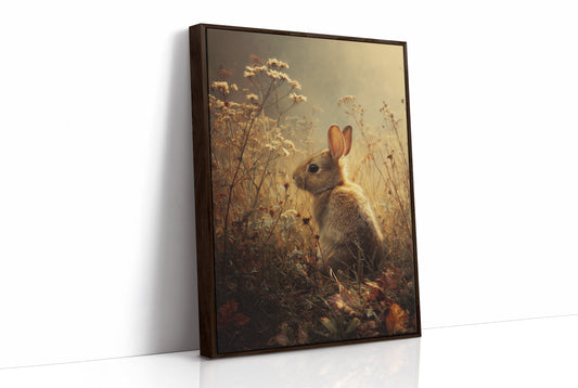 Twilight Rabbit Among Wild Meadow