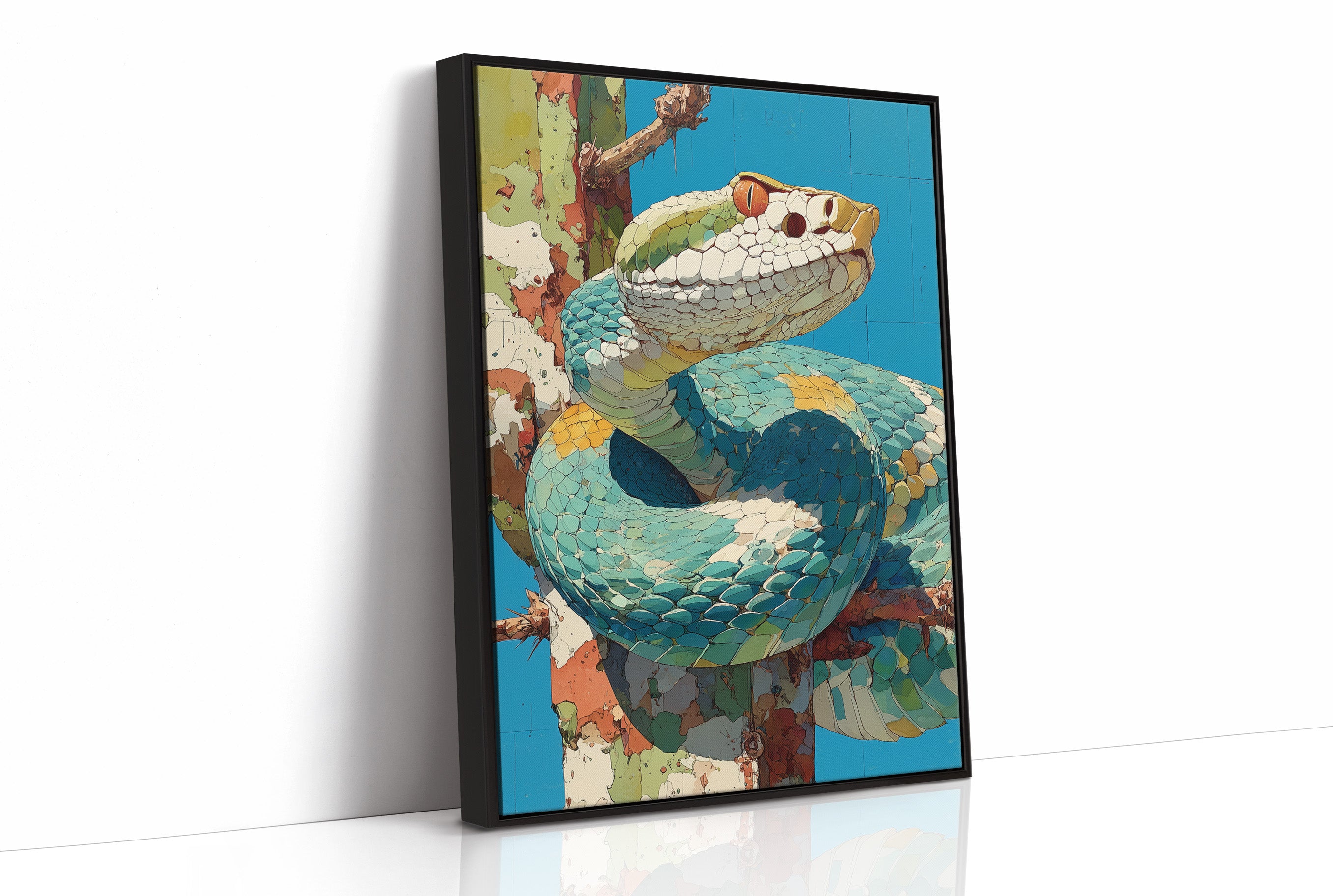 Viper in Turquoise Mosaic