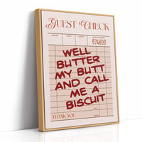 Well Butter My Butt — Diner Receipt Print