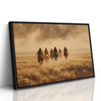 Riders Beneath Amber Skies