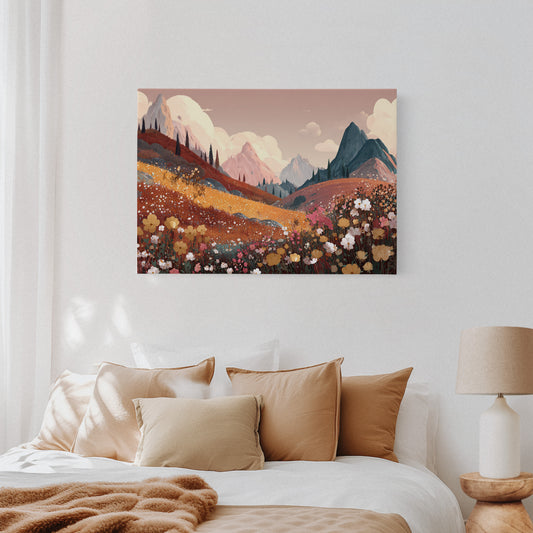 Alpine Meadows Bloom In Gold