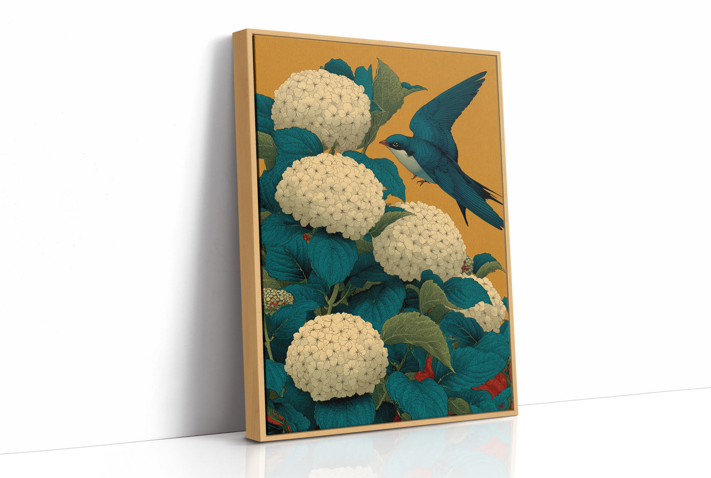 The Swallow Came Back for the Hydrangeas