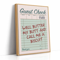 Well Butter My Butt — Sage Diner Receipt Print