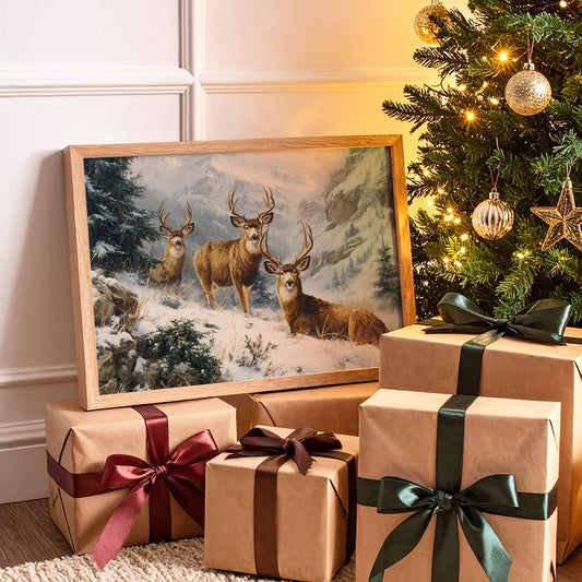 Winter Peaks Call The Deer Home