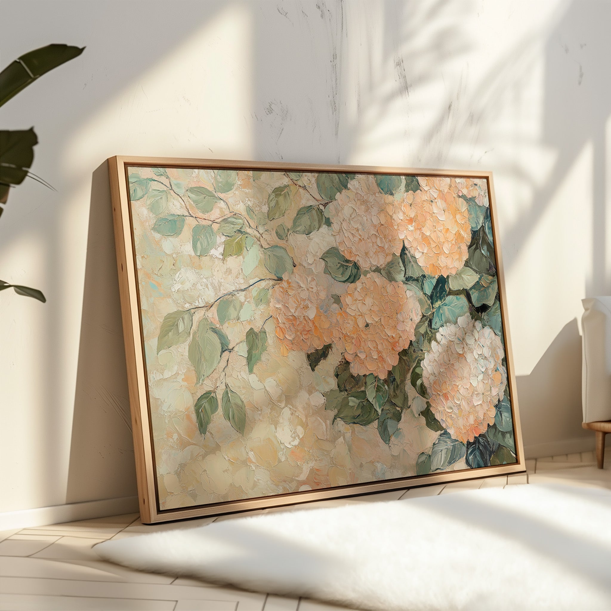 Peach Hydrangeas Paint Summer's Memory