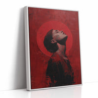 Crimson Halo Against Midnight Walls