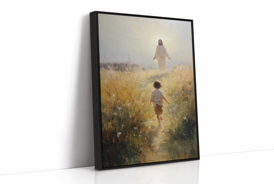 Divine Encounter in Golden Fields