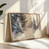 December Light Dances Through Pines