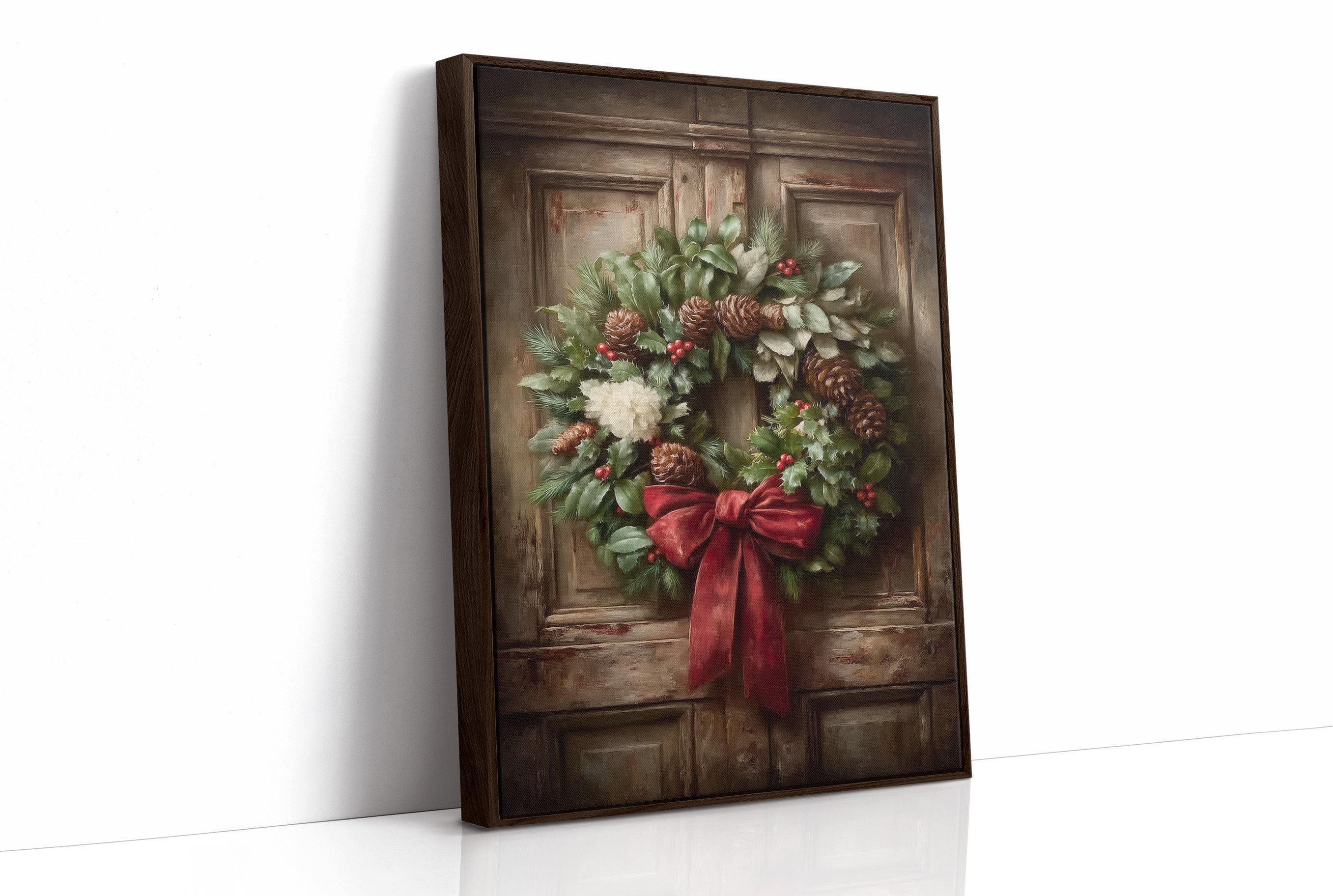December Stories On Rustic Wood