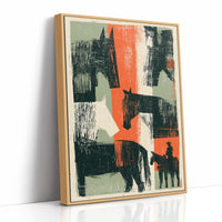 Abstract Rangeland Woodcut