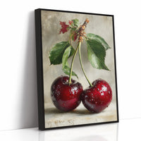 Two Cherries, Still on the Stem