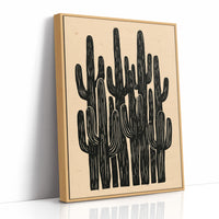 Saguaro Silhouette Block Print