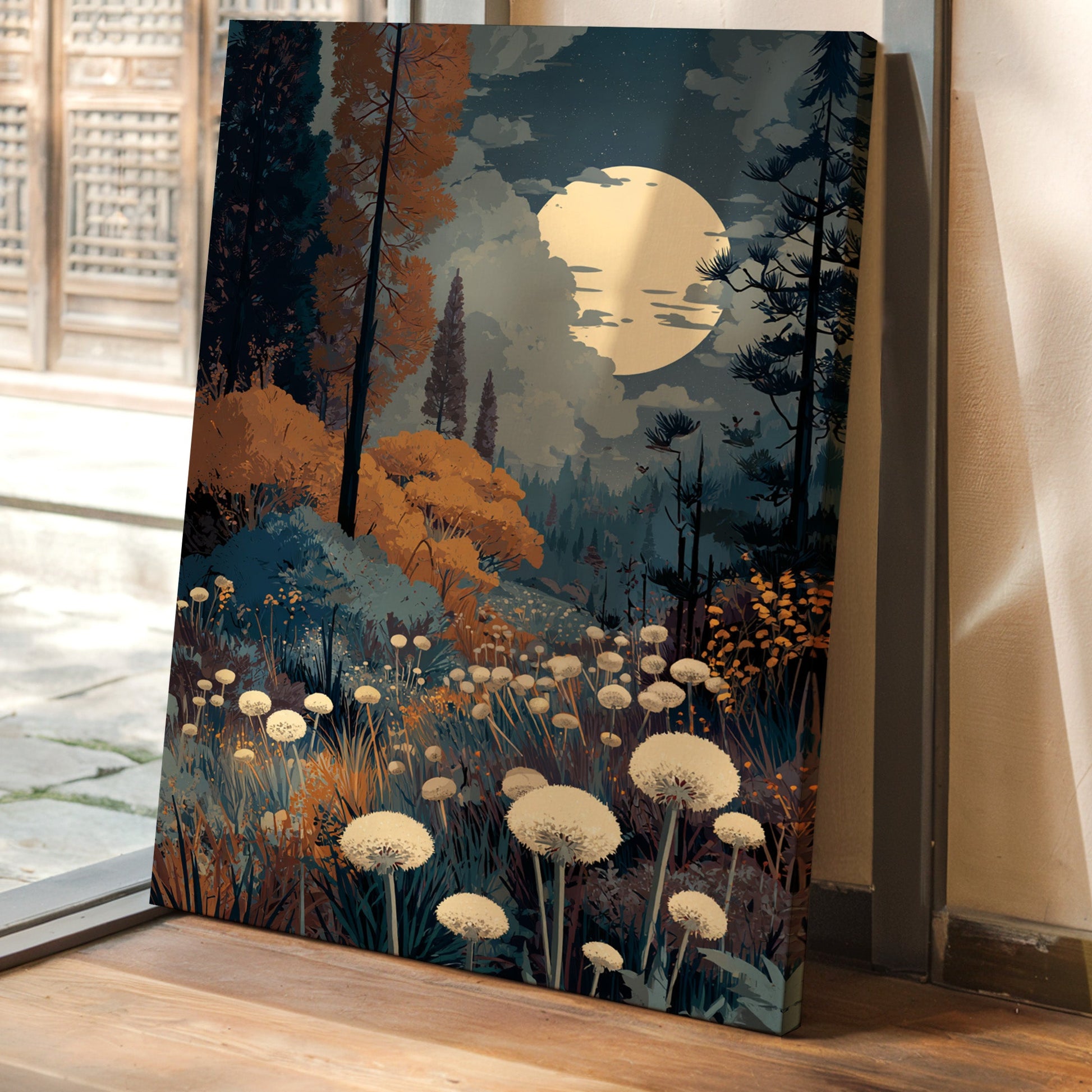 Moonlit Meadow's Gentle Embrace