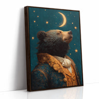 Noble Bear Gazes At Stars