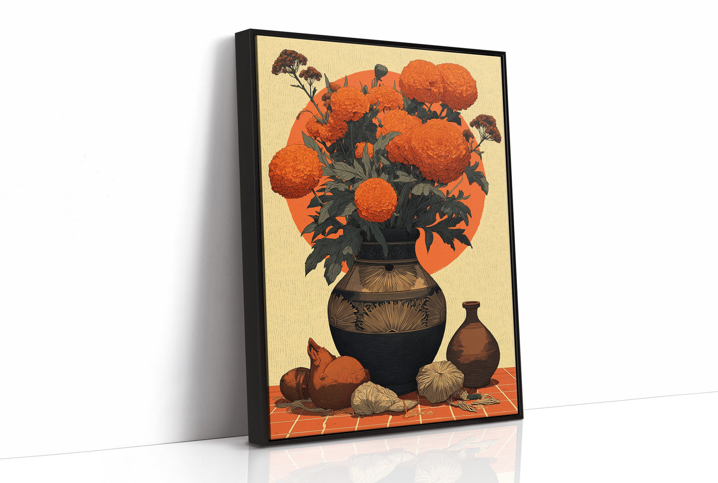 Marigolds in Clay