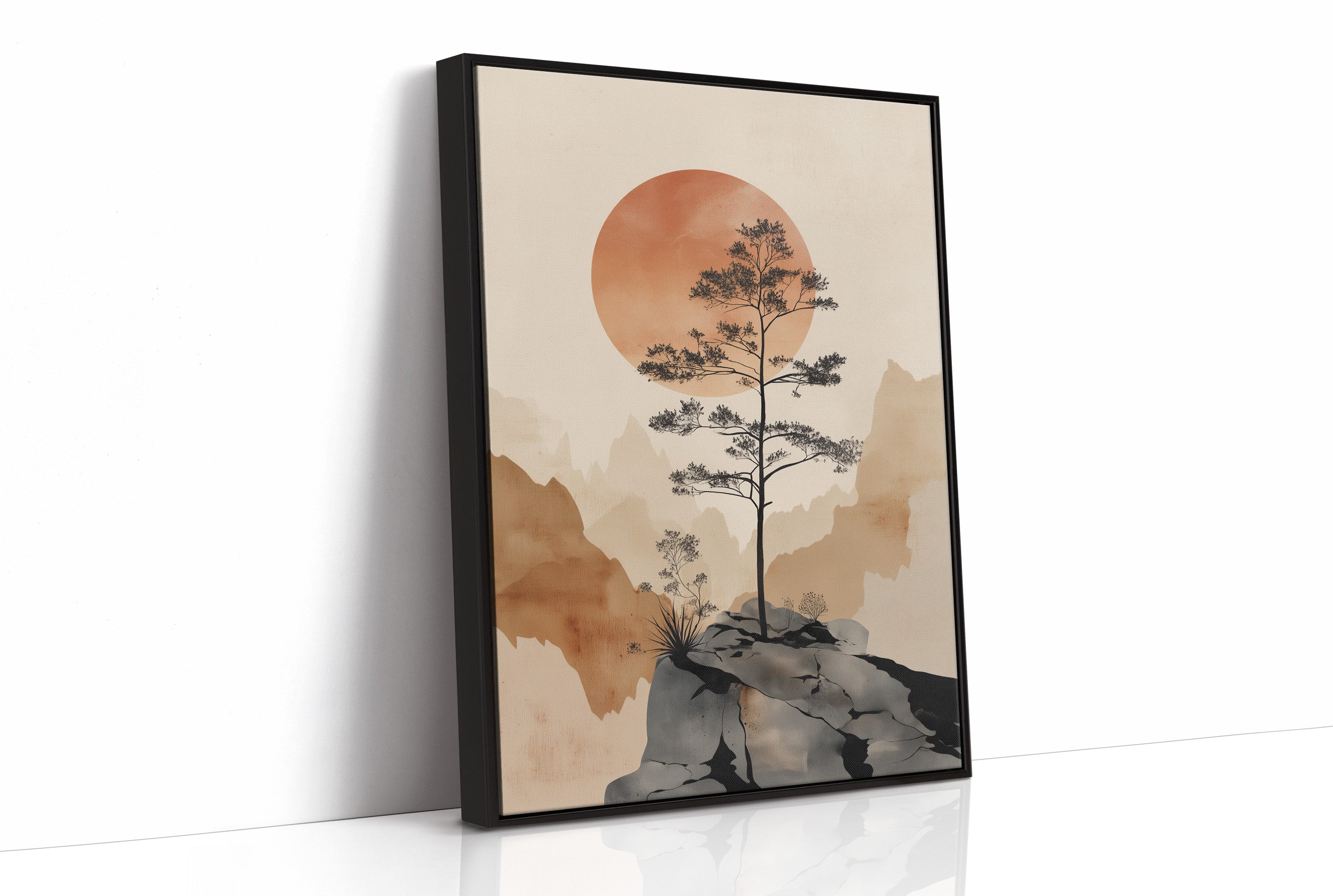 Lone Pine Greets The Copper Sun