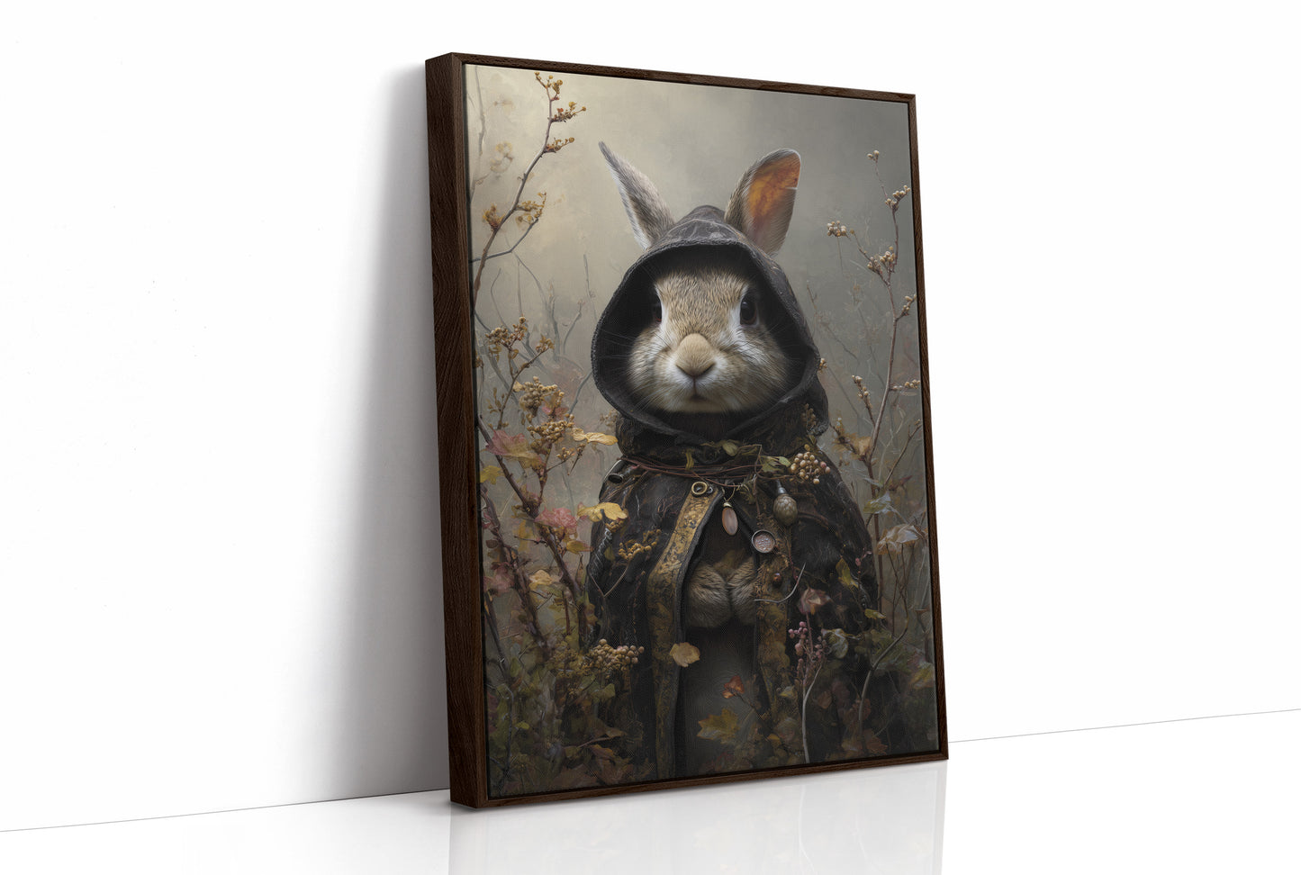 Forest Traveler In Velvet Cloak