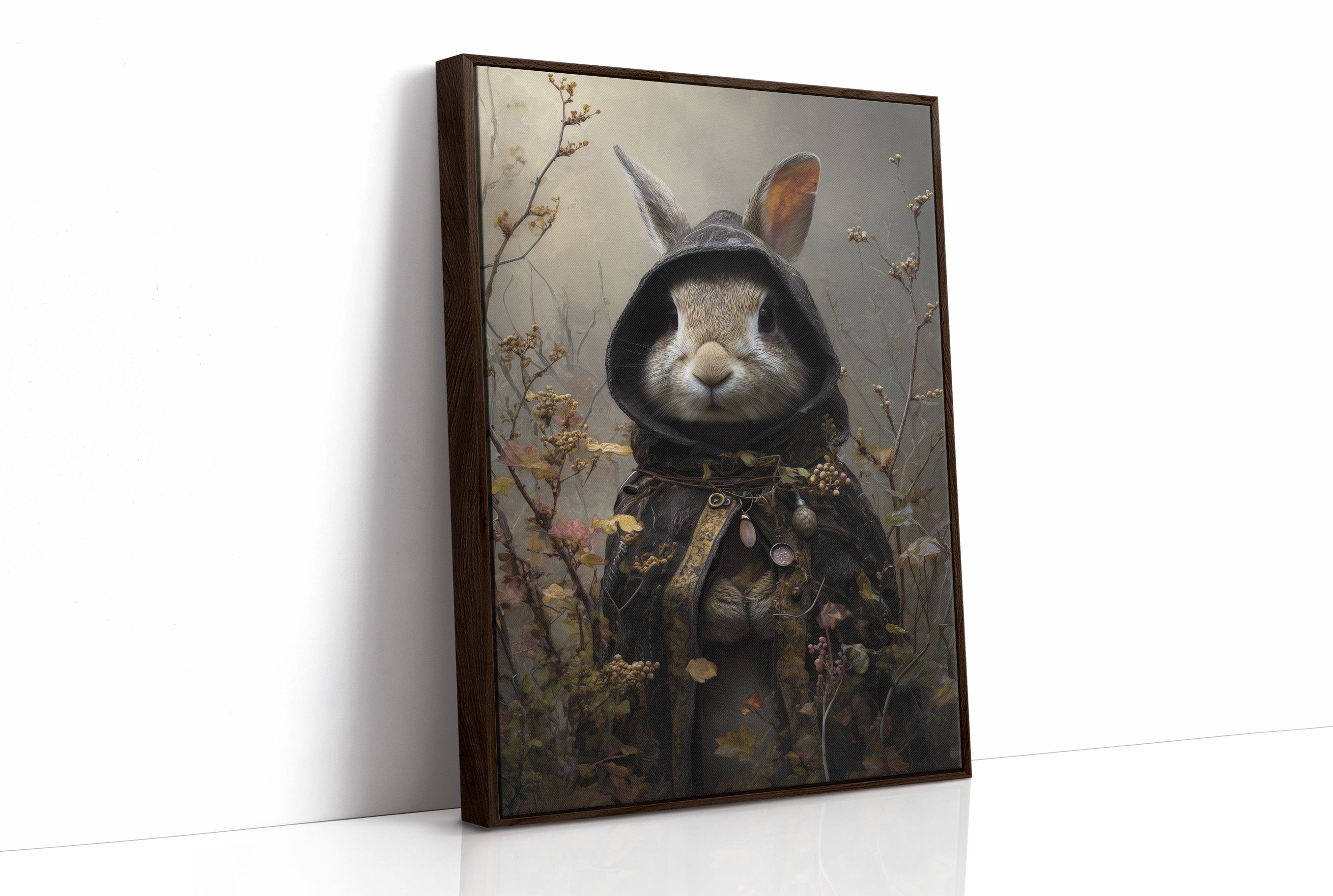 Forest Traveler In Velvet Cloak